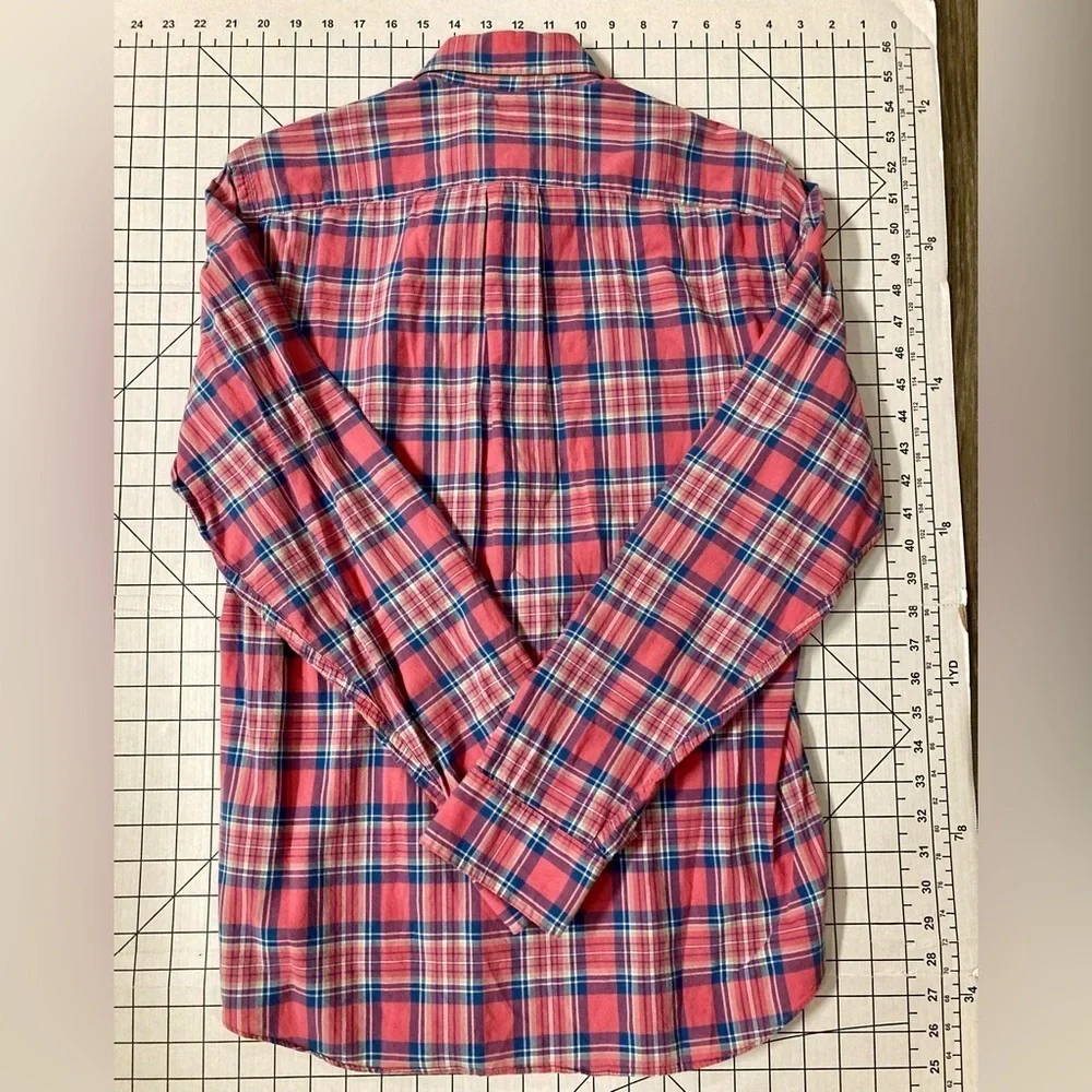 J.‎ Crew Men’s Small Pink/Blue Button Down Shirt